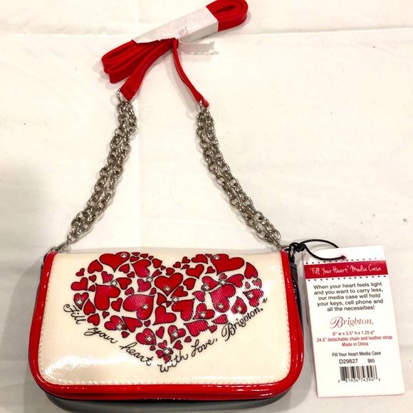Brighton Handbags - NWT, Brighton Mini Hearts Clutch